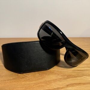 Donna Karan Collection 90's Vintage black designer sunglasses DK1013 3001